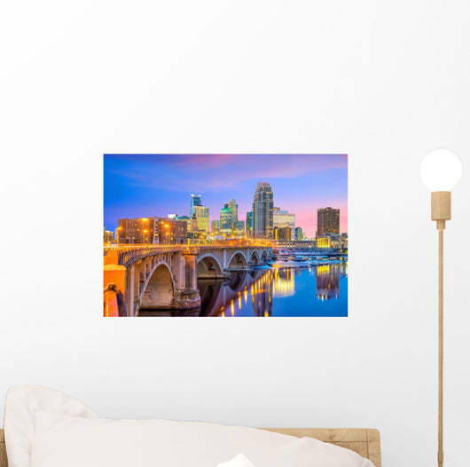 Minneapolis Downtown Skyline Wall Decal