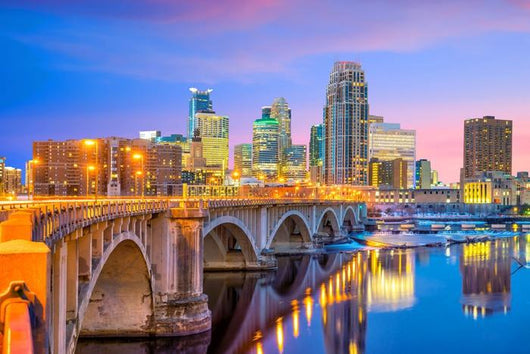 Minneapolis Downtown Skyline Wall Decal