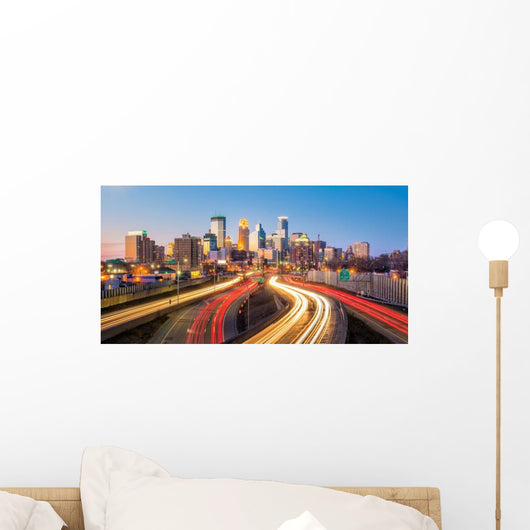 Minneapolis Downtown Skyline Traffice Wall Decal