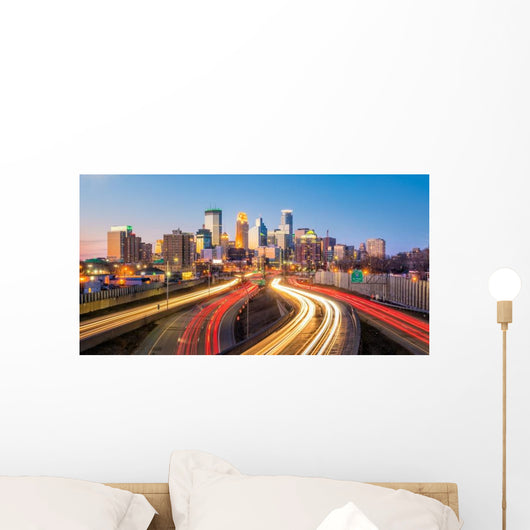 Minneapolis Downtown Skyline Traffice Wall Decal