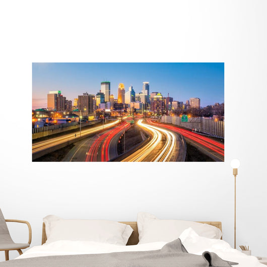 Minneapolis Downtown Skyline Traffice Wall Decal