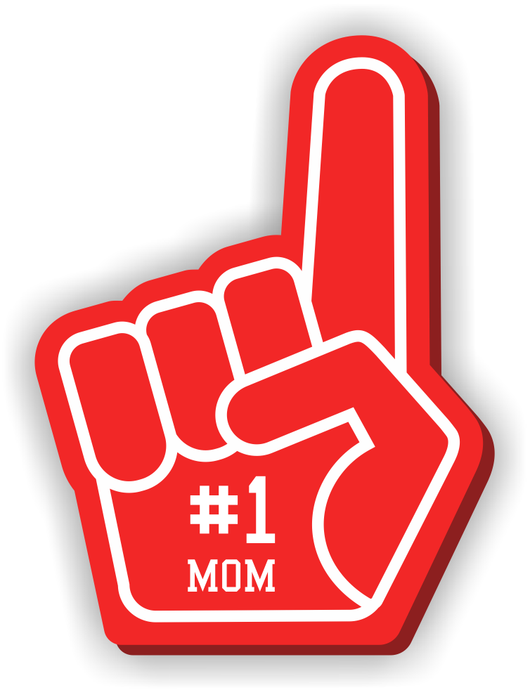 #1 Mom Sticker