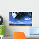 Beach Chairs And Umbrella C1589 Wall Mural