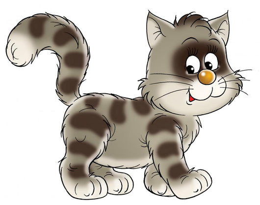 Grey Kitten Wall Decal