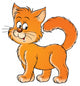 Red Cat Wall Decal