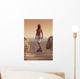 A Young Person Skateboarding With Bare Feet Wall Mural