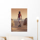 A Young Person Skateboarding With Bare Feet Wall Mural