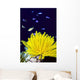 Papua New Guinea, Yellow Feather Star, Crinoidea, And Tropical Fish Wall Mural