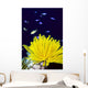 Papua New Guinea, Yellow Feather Star, Crinoidea, And Tropical Fish Wall Mural