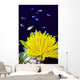 Papua New Guinea, Yellow Feather Star, Crinoidea, And Tropical Fish Wall Mural