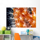 Detailed View Of Pink Sponge Covered Gorgonian Coral Wall Mural