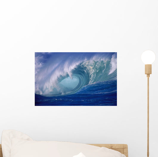 Wave Curling Through Curl Wall Mural