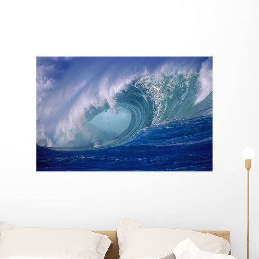 Wave Curling Through Curl Wall Mural