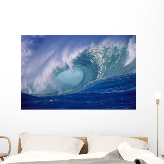 Wave Curling Through Curl Wall Mural