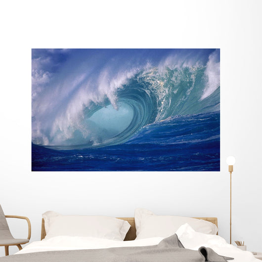 Wave Curling Through Curl Wall Mural