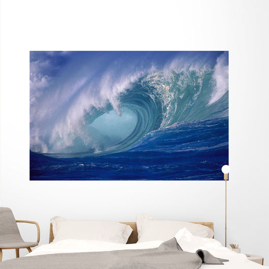 Wave Curling Through Curl Wall Mural
