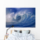 Powerful Winter Surf, Wave Crashing, Curling Close-Up Wall Mural