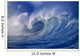 Powerful Winter Surf, Wave Crashing, Curling Close-Up Wall Mural