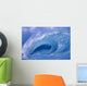 Side View Looking Through Curling Wave Powerful Winter Surf Wall Mural