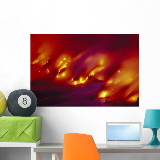 Blurred Motion Smoky Wall Mural