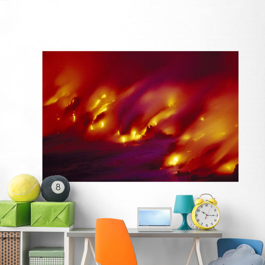 Blurred Motion Smoky Wall Mural