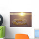Sunset, Yellow Plumeria Lei Shoreline Beach Wall Mural