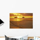 Mokulua Islands Distance Golden Light Wall Mural