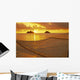 Mokulua Islands Distance Golden Light Wall Mural