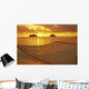 Mokulua Islands Distance Golden Light Wall Mural