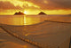 Mokulua Islands Distance Golden Light Wall Mural