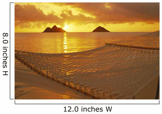 Mokulua Islands Distance Golden Light Wall Mural
