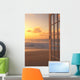 Afternoon Beach Scene Open Door Along Shoreline Wall Mural