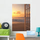 Afternoon Beach Scene Open Door Along Shoreline Wall Mural