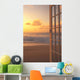 Afternoon Beach Scene Open Door Along Shoreline Wall Mural