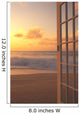 Afternoon Beach Scene Open Door Along Shoreline Wall Mural