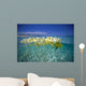 Over/Under Plumeria Lei Floating Ocean Surface Wall Mural