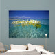 Over/Under Plumeria Lei Floating Ocean Surface Wall Mural