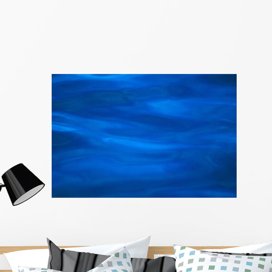 Calm Blue Ocean Surface, Texture With Different Shades Wall Mural
