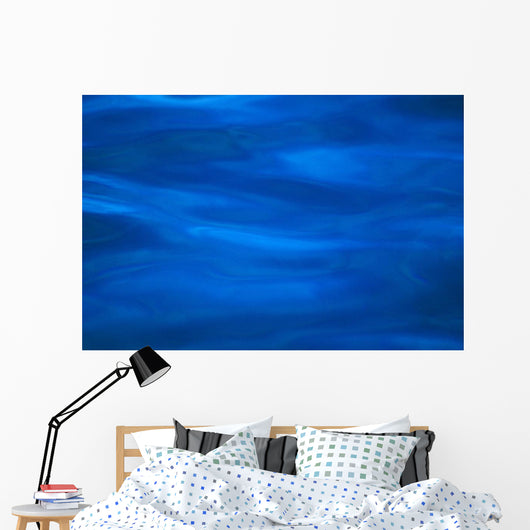 Calm Blue Ocean Surface, Texture With Different Shades Wall Mural