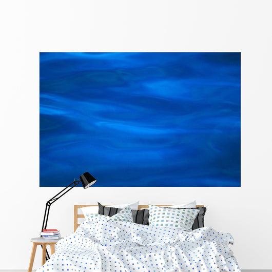 Calm Blue Ocean Surface, Texture With Different Shades Wall Mural
