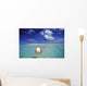 Calm Ocean With Beach Ball Foreground Wall Mural