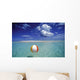 Calm Ocean With Beach Ball Foreground Wall Mural