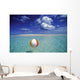 Calm Ocean With Beach Ball Foreground Wall Mural