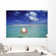 Calm Ocean With Beach Ball Foreground Wall Mural