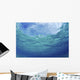 Underwater Ocean Looking Upward To Surface, Blue Sky Reflection Wall Mural