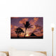 Mokoli'i Island At Sunrise Palm Tree Foreground Wall Mural
