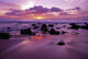 Hawaii, Molokai, West Shore Sunset On Horizon View From Shoreline Wall Mural