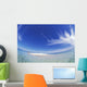 Wide Angle Couple Walk Small Sand Island Wall Mural