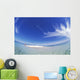 Wide Angle Couple Walk Small Sand Island Wall Mural