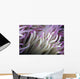 Micronesia, Close-Up Detail Anemone Tentacles White Purple Tips Wall Mural